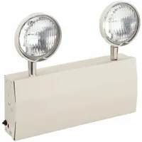 Emergency Light: Halogen, Indoor, 12 W Lamp Watt, 120/277V AC, 32 W Emergency Watt, Surface, Beige (MPN ELT632CNY)