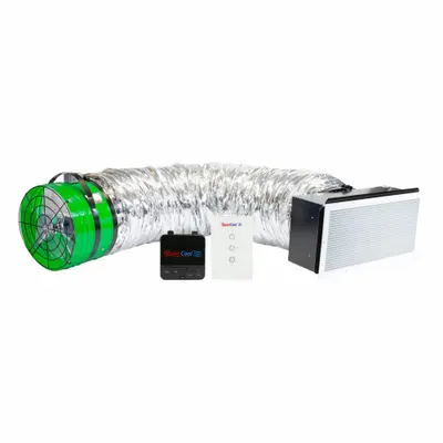 QUIETCOOL Whole House Fan: Ceiling Mount, 18 in Blade, 4,195 cfm Max., 2,098 sq ft Coverage - Ceiling-Mount Low Noise Whole House Fans