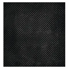 This extra heavy duty mesh tarp measures 19.17 ft long by 9.42 ft wide, made of 40 mil vinyl with a PVC coating and a weight of 22 oz/sq yd in black. It is used for covering and protecting industrial equipment, materials, and worksites from weather and debris in demanding outdoor applications.