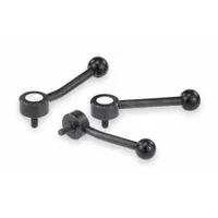 KIPP Adjustable Handle: Steel, 1/2"-13 Thread, 40 mm Thread Lg, 127 mm Lg (MPN K0114.2A52X40)