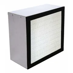 Pleated air filter for negative air machines. Nominal dimensions 12 in height, 12 in width, 6 in depth. Maximum airflow 375 cfm. Compatible with manufacturer model number S-987.