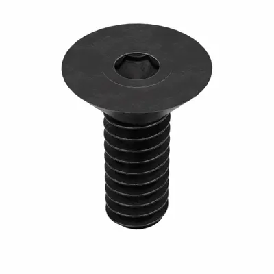 KERR LAKESIDE Socket Flat Head Screw: #10-24 Thread Size, 1/2 in Lg, Flat, Black Oxide - Flat Head Socket Cap Screws