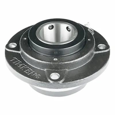 TIMKEN Flange Mount Bearing: Tapered Roller, 1 1/4 in Bore, Cast Iron, Concentric Collar - Flange-Mount Tapered Roller Bearings