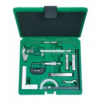 INSIZE Precision Measuring Tool Kit: 9 Pieces, Digital Caliper, Mechanical Outside Micrometer (MPN 5091-E)