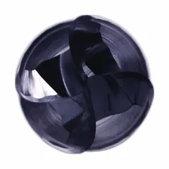 Solid carbide ball end mill with AlTiN coating and 4-flute geometry. Designed for fast cutting of stainless steel and super alloys. Suitable for high-speed contouring, slotting, and profiling operations.