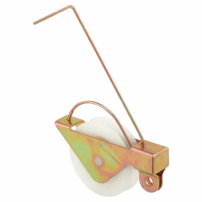 PRIME-LINE Roller: Roller, 1 3/8 in Overall Ht, 6 13/32 in Overall Lg, 3 3/4 in Overall Wd - Screen Door Hardware