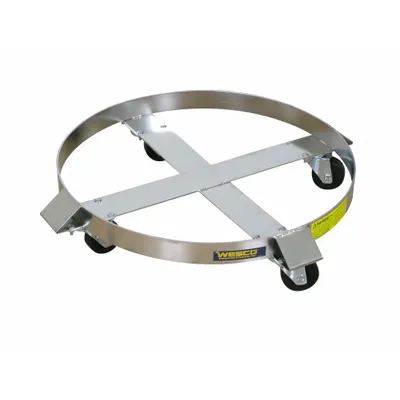 OEM Drum Dolly: 900 lb Load Capacity - Cross-Brace Drum Dollies with Support Ring