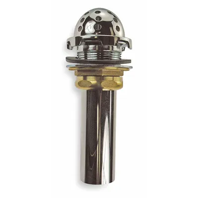 AMERICAN STANDARD Drain Assembly: Brass, Chrome, 1 1/2 in Overall Dia - Sink Drains with Beehive Strainer