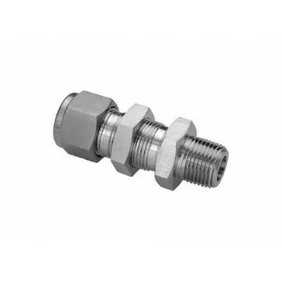 HAM-LET Compression Fitting Union: 4 mm OD x 4 mm OD Fitting Size - Double-Ferrule Stainless Steel Fittings