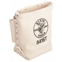 KLEIN TOOLS Tool Pouch: For 3 in Belt Wd - Max, 1 Pockets, Tan, Canvas (MPN 5416T)
