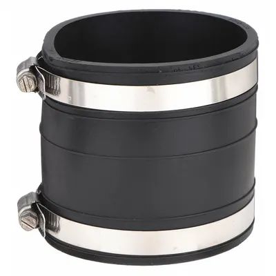 FERNCO Flexible Pipe Straight: PVC, For 4 in Pipe, PVC, 4 in Overall Lg - Flexible Transition Pipe Fittings