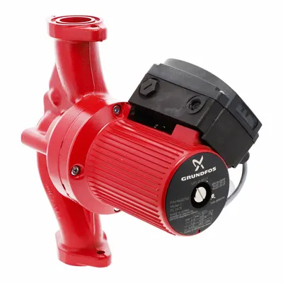 Grundfos Circulating Pump: 5/8 hp HP, 115V AC, Cast Iron, 3, 26 ft Max. Head - General-Purpose Inline Circulator Pumps