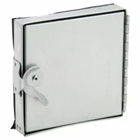 Duct Access Door: 6 in x 6 in, 24 ga, Steel, Single Cam, Tab-In Hinge, 6 in Observation Port Ht