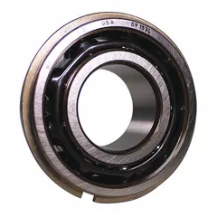 Double-row angular contact ball bearing with a 40 mm bore, 30° contact angle, open design, ABEC 1 precision, and steel cage. Supplied as a single bearing (not matched). Handles combined radial and axial loads in applications requiring high rigidity and precise shaft alignment, such as industrial machinery, pumps, and gearboxes.