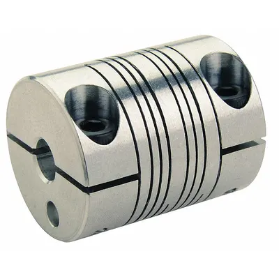 RULAND MANUFACTURING Motion Control Coupling: 3° Angular Misalignment, 5/32 in Bore Dia 1, Inch - High-Precision Clamp-On Beam Shaft Couplings