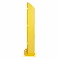 Door Track Guard: Steel, L Shape, 48 in Overall Lg, 0.2 in Overall Thick, Yellow, Anchor Screws (MPN 60-5095-2)