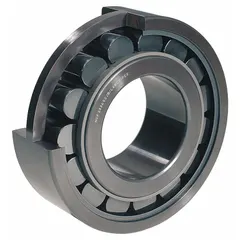 General purpose cylindrical roller bearing with NU design, allowing axial displacement of the shaft relative to the housing to accommodate thermal expansion. Bore 35 mm, OD 80 mm, overall width 21 mm. Alloy steel rings with brass cage. Suitable for applications such as electric motors, gearboxes, pumps, and industrial machinery.