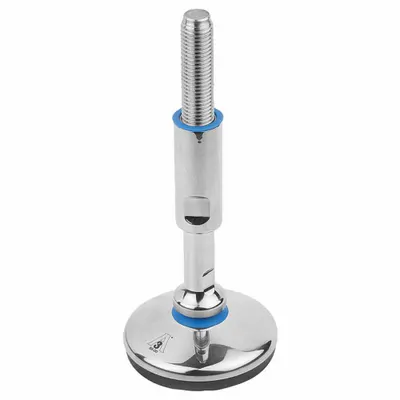 KIPP Male-End Leveling Mount: Swiveling Stud, M20 Thread Size, 80 mm - Hygienic Male Leveling Mounts