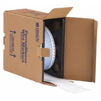Sleeve Label: 1/8 in x 1 1/2 in, Polyolefin, White (Matte), For 16 AWG to 22 AWG Wire Gauge (MPN PS-125-150-WT)
