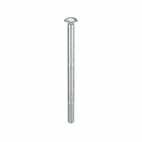 Carriage Bolt: Square Neck, 3/8"-16 Thread Size, 6 1/2 in lg, Steel, Grade 2, Zinc-Plated, 10 PK (MPN ZBOLT-695)