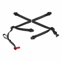 MSA Chin Strap: V-Gard H2 Safety Helmet, 4 Attachment Points, Nylon, Black (MPN 10242641)