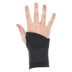 This ambidextrous wrist support is designed for XL ergonomic support, fitting over 8 in. The double-strap construction provides adjustable compression for repetitive-motion tasks in industrial settings. Suitable for use during machining, assembly, or material handling.