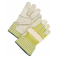 BDG Leather Gloves: Universal, Cowhide, Std, Glove, Full Finger, Leather Palm Leather Coverage, 1 PR (MPN 40-1-1511E)