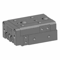 SMC Slide Table: 10 mm Stroke Lg, 6 mm Bore Dia, Mfr Part # MXS6L-10, MXSL Series, Metric
