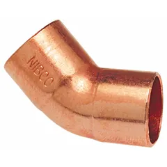 Wrot copper sweat fitting elbow with 3/4 in CTS cup x FTG connections. Used to change direction in copper tube systems. Installed by soldering for use in plumbing, heating, and other non-corrosive fluid applications.