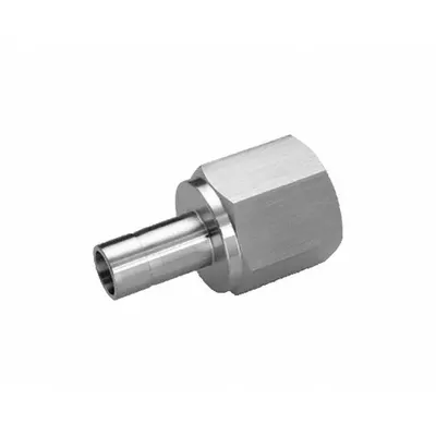 HAM-LET Compression Fitting Adapter: 12 mm OD x 1/2 in Pipe Fitting Size - Double-Ferrule Stainless Steel Fittings