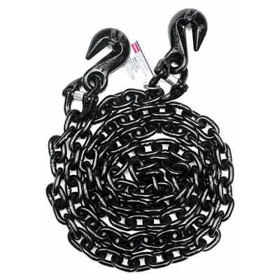 Dayton Chain Sling: 3/8 in Chain Trade Size, 80 Chain Grade, Grab Hook, Steel - Grade-80 Single-Leg Chain Slings