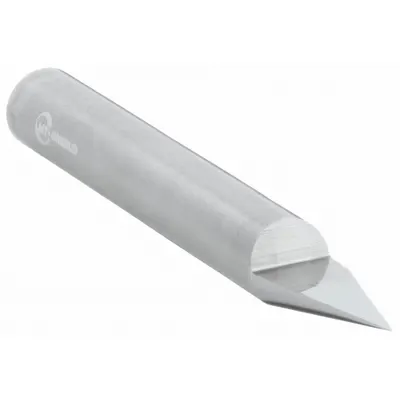 ONSRUD Engraving Tool: Tipped Off, Carbide, 30° Tip Angle, 0.005" Tip Dia, 2" OAL (MPN 37-21) - Single-End Pointed Engraving Tools