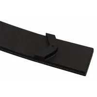 Cleated Multi-Ply Conveyor Belt: 36 in Belt Wd, 25/64 in Belt Thick, Cut to Lg (15 ft Min), Black (MPN 20029601-36)