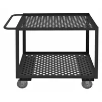 APPROVED VENDOR Utility Cart: 1,200 lb, 2 Shelves, 36 in L x 24 in W Shelf, 24 in Between Shelves (MPN RSCM-2436-2-95)
