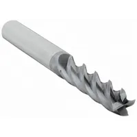 CLEVELAND Square End Mill: Carbide, TiAlN Coated, 4 Flute, 3/8" Mill Dia, 2" LOC, 4" OAL (MPN C80033)