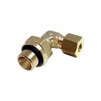 PARKER Compression Fitting Adapter: 1/2 in Pipe x 10 mm OD Fitting Size, BSPP x Compression, Brass (MPN 0199 10 21)