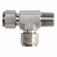 Compression x MNPT x Compression configuration for connecting stainless steel tubing to male NPT threaded ports. Clean and bagged single-ferrule design suitable for process instrumentation, hydraulic, and pneumatic systems. Compatible with Parker CPI fitting brands