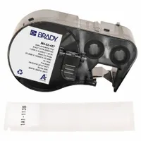 Wraparound Label: 4 in x 1 in, Vinyl, White (Matte), For 1 AWG to 500 kcmil Wire Gauge (MPN M4-53-427)