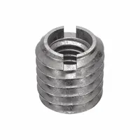 E-Z LOK Self Locking Thread Insert: Heavy Wall, M6-1.00 Int Thrd Sz, 3/8"-16 Ext Thrd Sz, 5 PK (MPN 653-6-PK5)