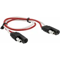 HOPKINS TOWING SOLUTIONS Flat Electric Connector: 2-Way, PVC, 16 ga Wire Gauge, 12V Accessories (MPN 47965)