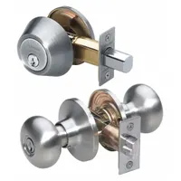 MASTER LOCK Door Lockset: Office Knob Locksets, Nickel (MPN BCC0615KA4S)