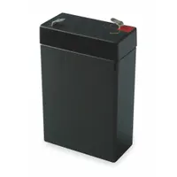 APPROVED VENDOR Sealed Lead Acid Battery: 6V DC, 2.8 Ah Capacity, 3.94 in Ht, 2.6 in Wd, 1.3 in Dp