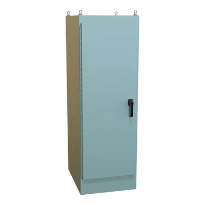 HAMMOND Electrical Enclosure: Steel, 72 in x 24 in x 30 in, NEMA 12, Solid Cover - Steel Dust-Tight Enclosures