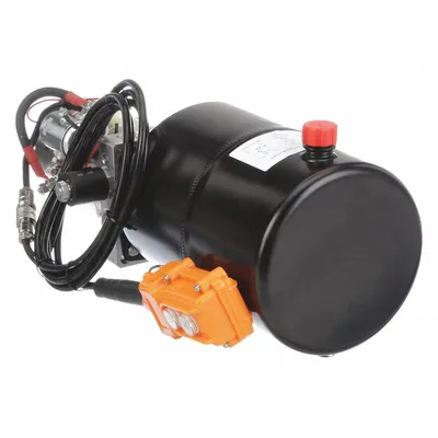 CHIEF Hydraulic Power Unit: 1.3 gpm, 2,500 psi Max. Pressure, 1.5 gal Reservoir Capacity - Single Acting DC Hydraulic Power Units
