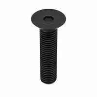 Socket Flat Head Screw: 5/8"-11 Thread Size, 2 1/4 in Lg, Flat, Black Oxide, Alloy Steel, 25 PK (MPN 62C225KFC)