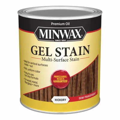MINWAX Wood Stain: Wood Stain, Interior, Oil, 1 qt Container Size, Fiberglass/Metal/PVC/Wood - Wood Stains