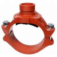 GRUVLOK Clamp Coupling: Clamp Tee, 3 in x 3 in x 1 1/2 in, Ductile Iron, EPDM Seal, 300 psi @ 150° F (MPN 0390173219)