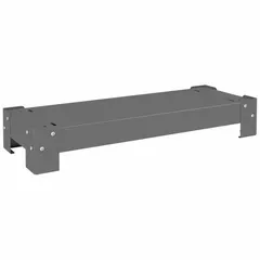 Steel base designed to support Durham Metal Small Parts Drawer Cabinets. Provides a stable, elevated foundation for model 019 cabinets. Overall width 33-3/4 in, depth 12-1/4 in, height 5-3/4 in. Gray finish. Suitable for organizing small parts in industrial workshops, maintenance facilities, and assembly lines.
