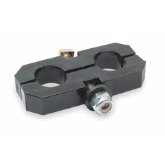 This rubber support clamp with a steel hex bolt mount secures and organizes air brake hoses, preventing abrasion and keeping cables separated. It is designed for use with air brake hose in braking systems.