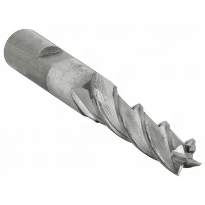CLEVELAND Square End Mill: High Speed Steel, TiCN Coated, 4 Flute, 9/32" Mill Dia - General Purpose High-Speed Steel Square End Mills